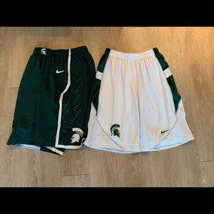 Michigan State Nike Authentic Game Shorts